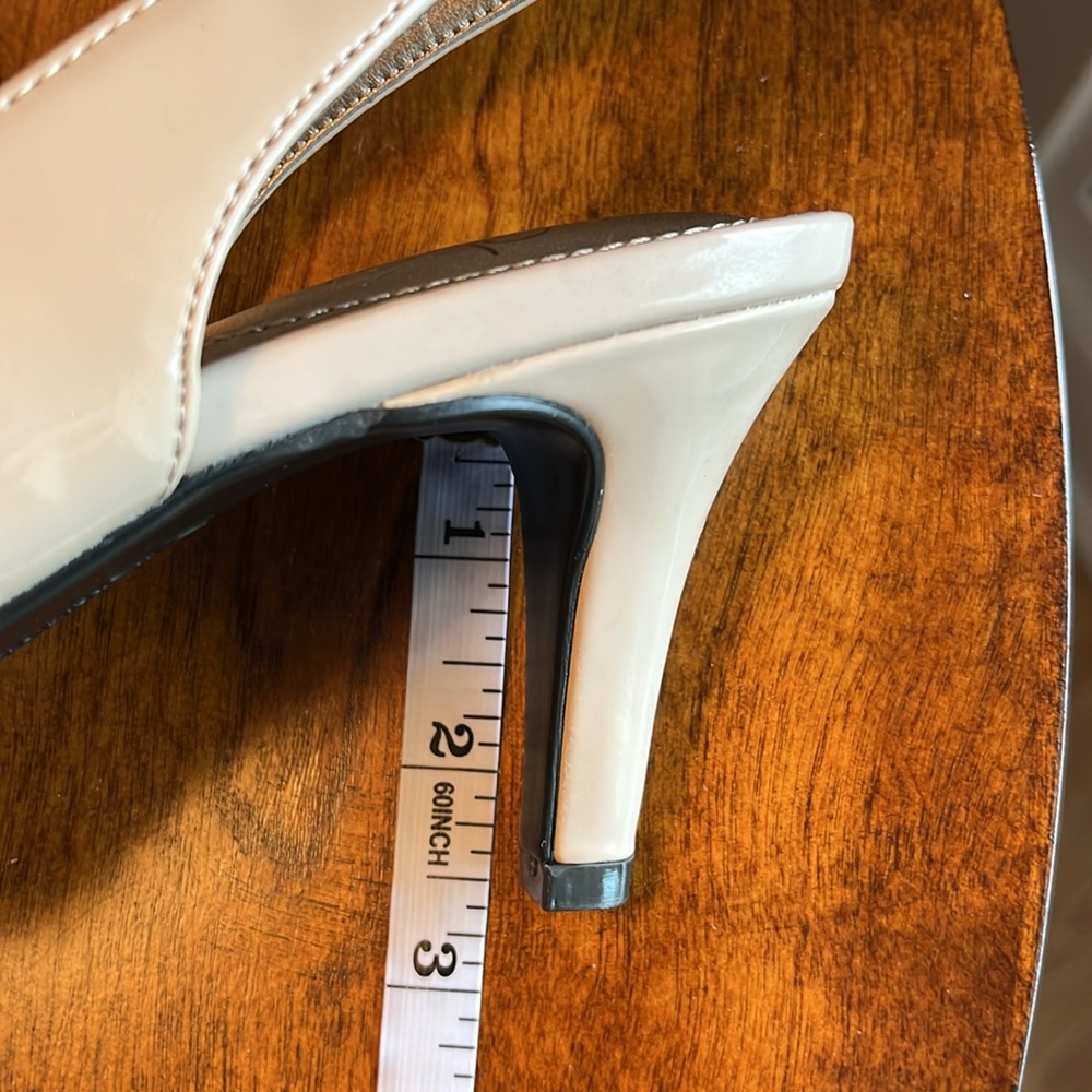 Life Stride Women's Cream/nude Peep Toe Slingback Heels. Size 6. NWOT - Picture 6 of 6